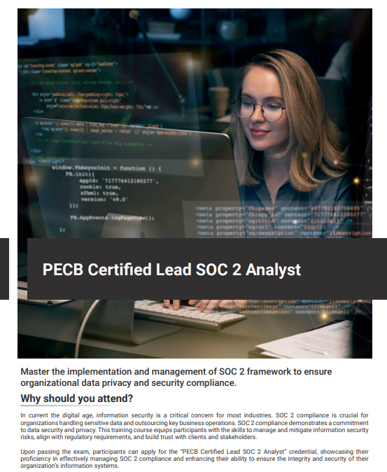 SOC 2 Lead Analyst-Brochure